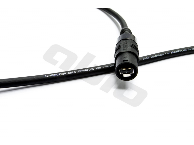 Kabel Ethernet / LAN / RJ45 SC-MERCATOR CAT.6 Superflex + RJ45C6XL Profesjonalny Hi-End